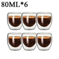 Thumbnail for Double Wall High Borosilicate Glass Mug Set - Casatrail.com