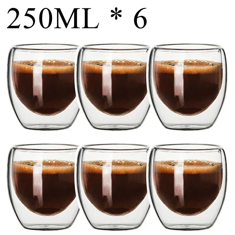 Double Wall High Borosilicate Glass Mug Set - Casatrail.com