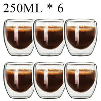 Thumbnail for Double Wall High Borosilicate Glass Mug Set - Casatrail.com