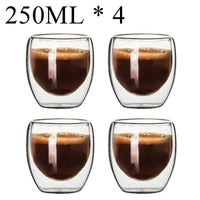 Thumbnail for Double Wall High Borosilicate Glass Mug Set - Casatrail.com