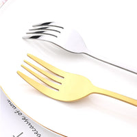 Thumbnail for Drmfiy Black Cutlery Serving Utensils Dinnerware Set - Casatrail.com