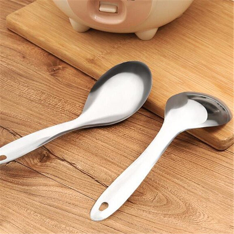 Durable Stainless Steel Rice Soup Serving Spoon - Casatrail.com