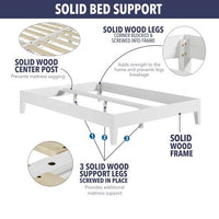 Thumbnail for Nix - Queen Platform Bed - White
