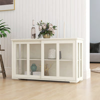 Thumbnail for Kitchen Storage Cabinet With Glass Door
