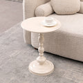Vintage Metal Coffee Table – Round Accent End Table for Small Spaces