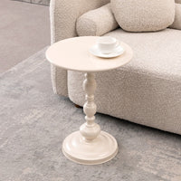 Thumbnail for Vintage Metal Coffee Table – Round Accent End Table for Small Spaces