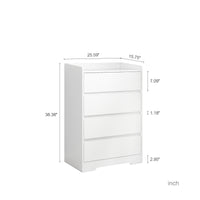 Thumbnail for 4 Drawer Modern Wooden Cabinet With Sturdy Frame