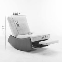Thumbnail for Comfy Rocker Nursery Chair With Footrest