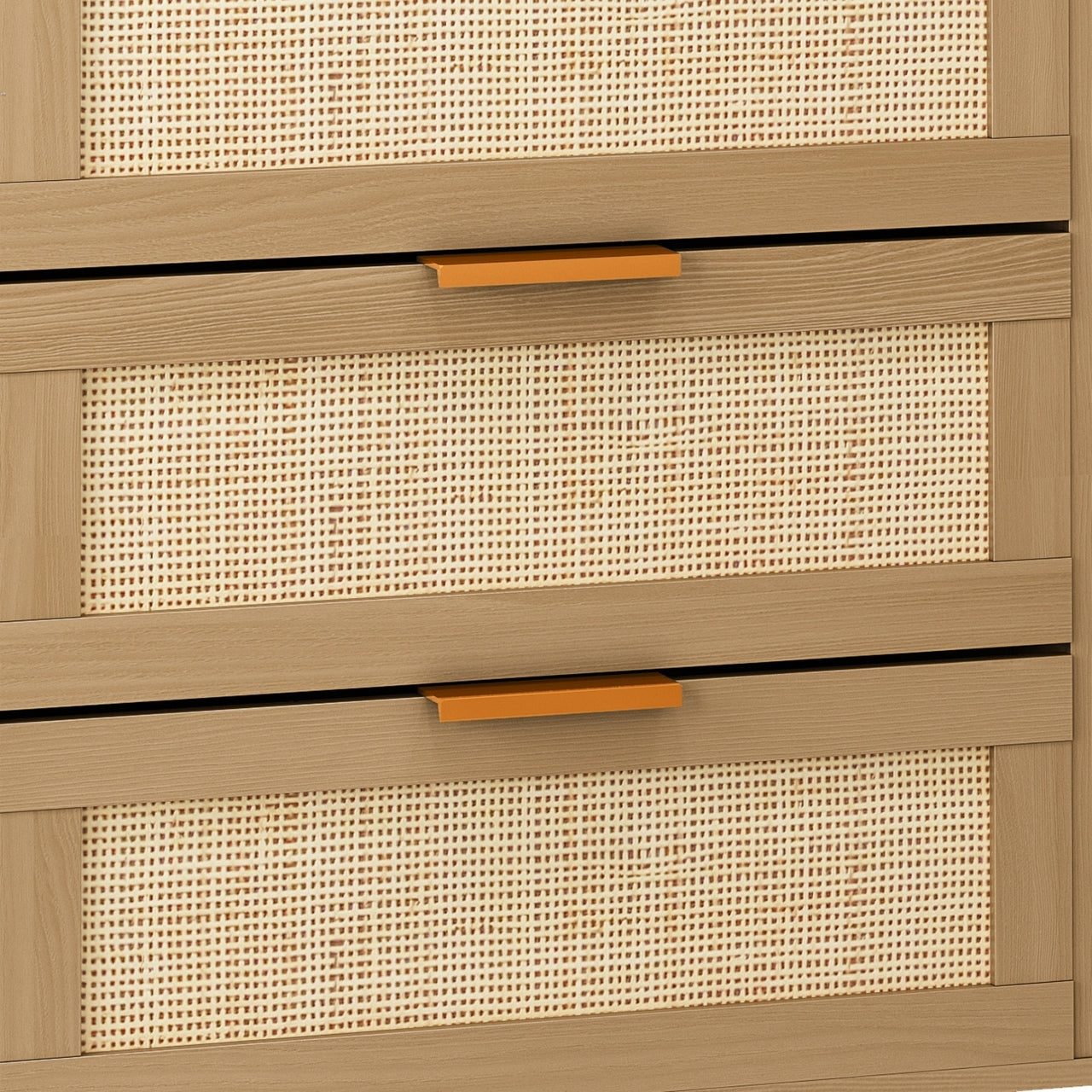 6 Drawers Dresser Rattan