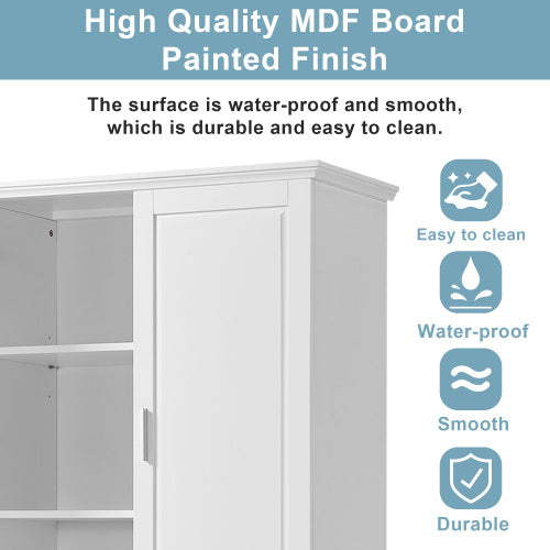 High Bathroom Storage Cabinet