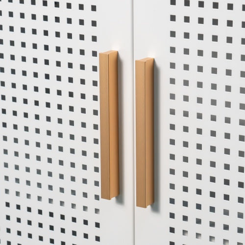 Metal Storage Cabinet With 2 Doors And 2 Adjustable Shelves