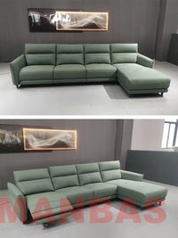 Thumbnail for Electric Recliner Sofa Set with Genuine Leather - Casatrail.com