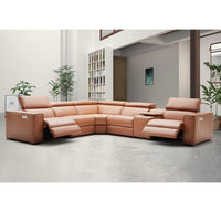 Thumbnail for Electric Reclining Sofa Genuine Leather Sectional Couch with Dual Motors - Casatrail.com