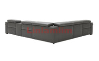 Thumbnail for Electric Reclining Sofa Genuine Leather Sectional Couch with Dual Motors - Casatrail.com