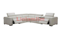 Thumbnail for Electric Reclining Sofa Genuine Leather Sectional Couch with Dual Motors - Casatrail.com