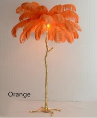 Thumbnail for Elegant Nordic LED Floor Lamp with Ostrich Feather - Casatrail.com