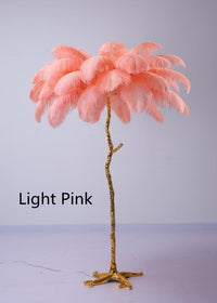 Thumbnail for Elegant Nordic LED Floor Lamp with Ostrich Feather - Casatrail.com