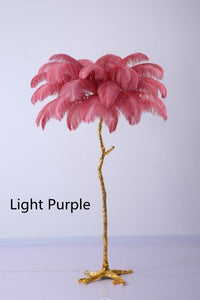 Thumbnail for Elegant Nordic LED Floor Lamp with Ostrich Feather - Casatrail.com