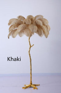 Thumbnail for Elegant Nordic LED Floor Lamp with Ostrich Feather - Casatrail.com