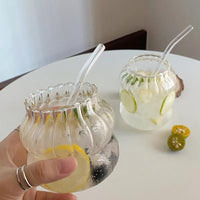 Thumbnail for Elegant Ripple Vintage Glass Cup - Casatrail.com