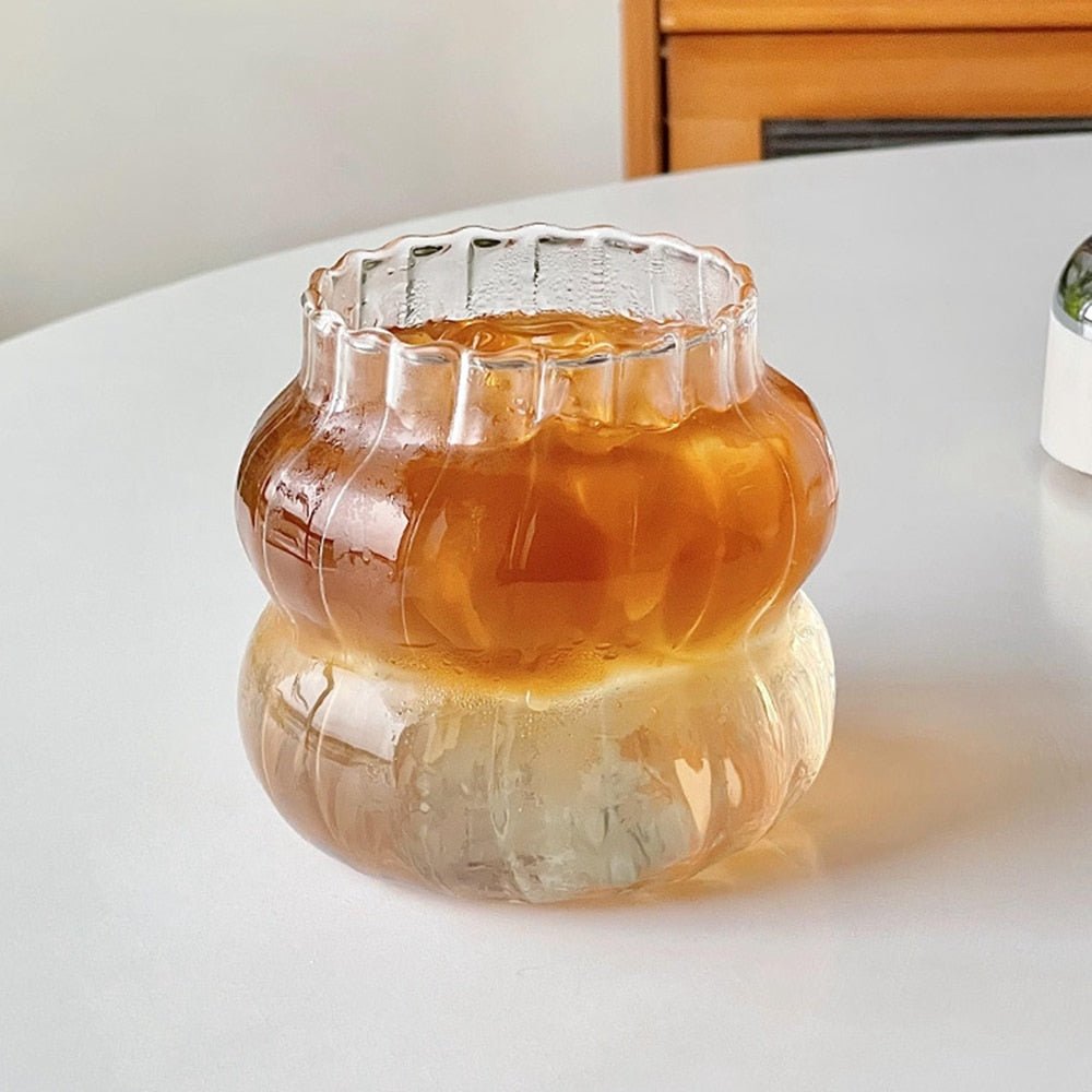 Elegant Ripple Vintage Glass Cup - Casatrail.com