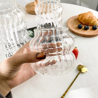 Thumbnail for Elegant Ripple Vintage Glass Cup - Casatrail.com