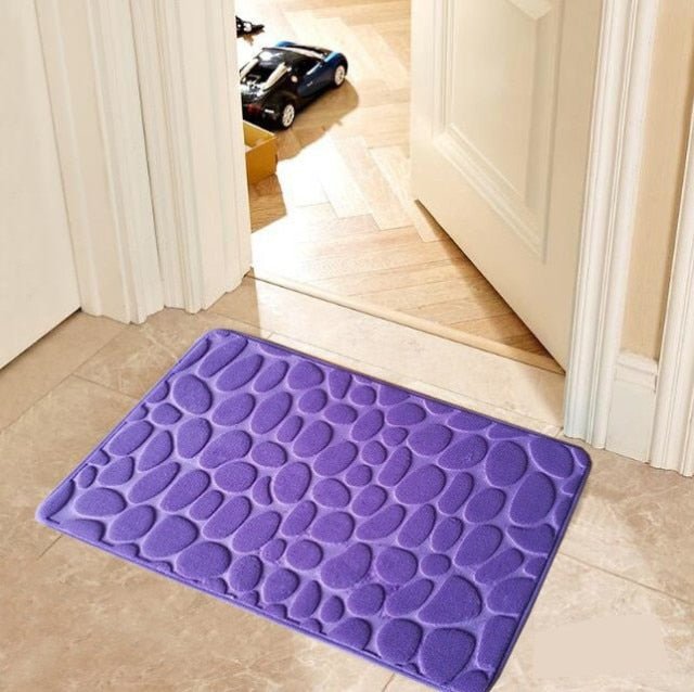 Embossed Cobblestone Bathroom Bath Mat - Casatrail.com