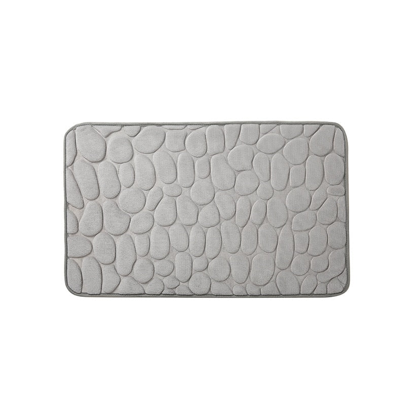 Embossed Cobblestone Bathroom Bath Mat - Casatrail.com