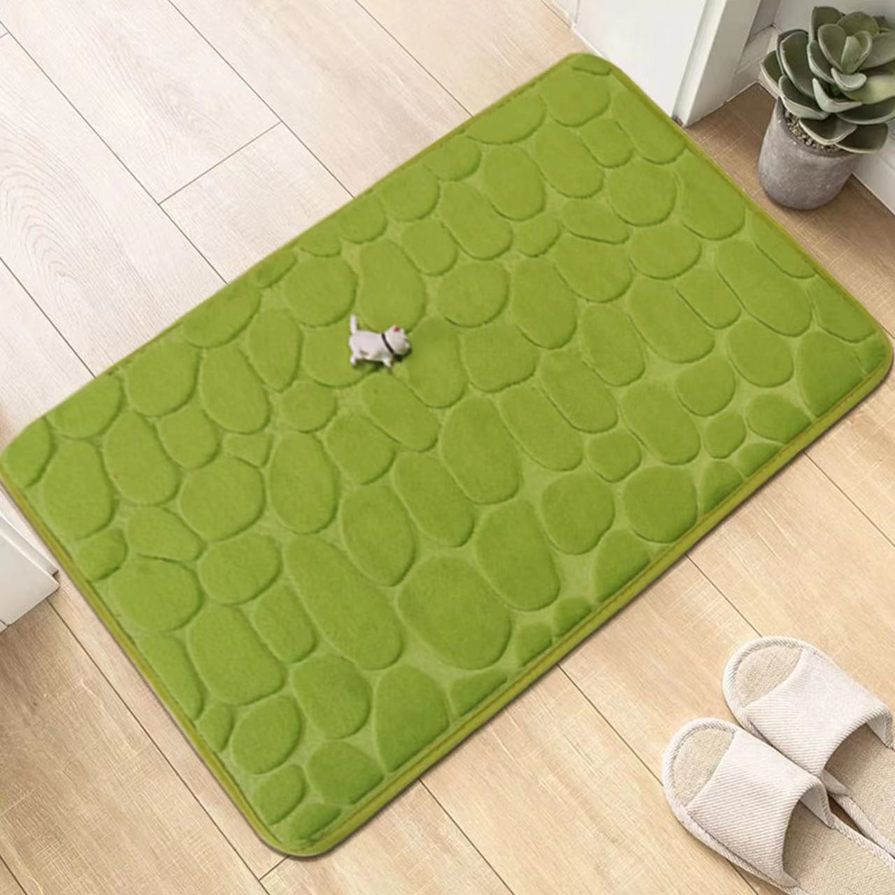 Embossed Cobblestone Bathroom Bath Mat - Casatrail.com