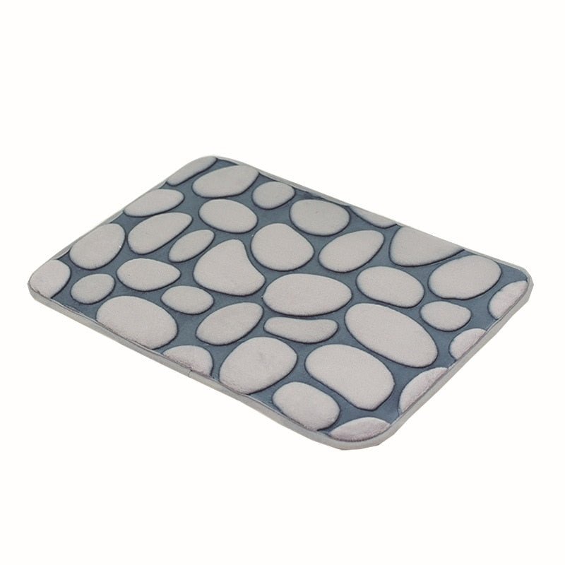 Embossed Cobblestone Bathroom Bath Mat - Casatrail.com