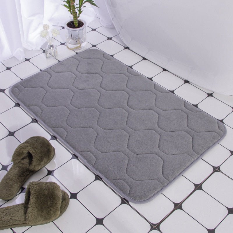 Embossed Cobblestone Bathroom Bath Mat - Casatrail.com