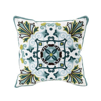 Thumbnail for Embroidered Flower Cushion Cover Linen - Casatrail.com