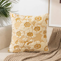 Thumbnail for Embroidered Flower Cushion Cover Linen - Casatrail.com