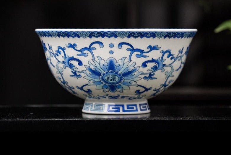 Enameled High - Foot Noodle Bowl - Casatrail.com