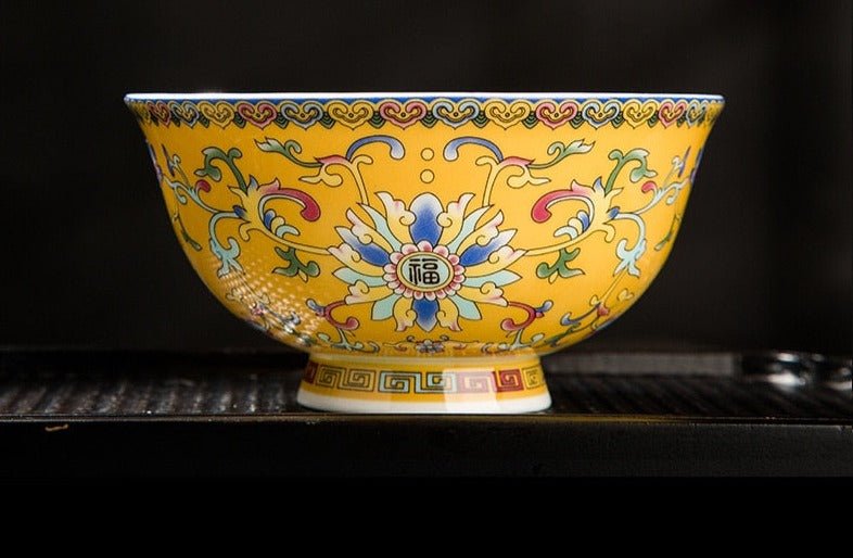 Enameled High - Foot Noodle Bowl - Casatrail.com