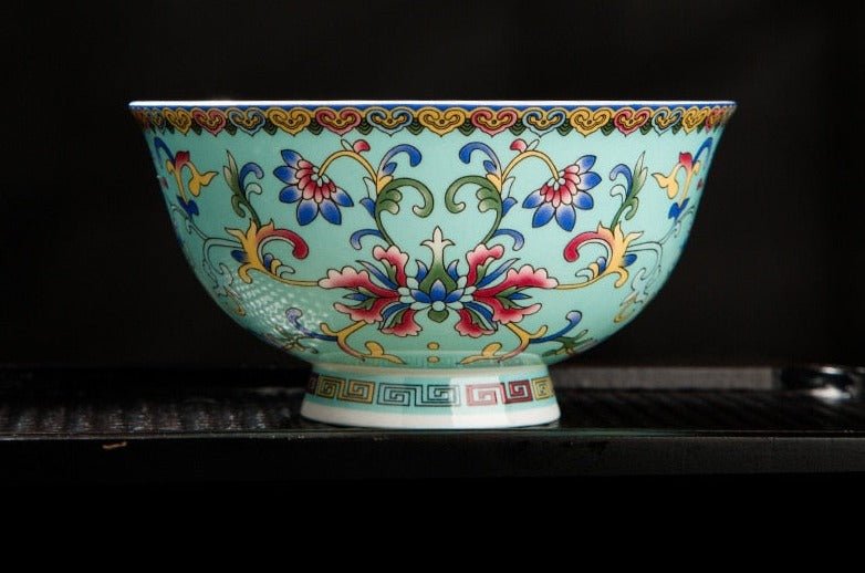 Enameled High - Foot Noodle Bowl - Casatrail.com