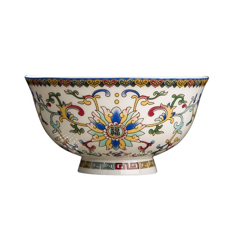 Enameled High - Foot Noodle Bowl - Casatrail.com