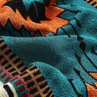 Thumbnail for Ethnic Geometric Pattern Blanket - Casatrail.com