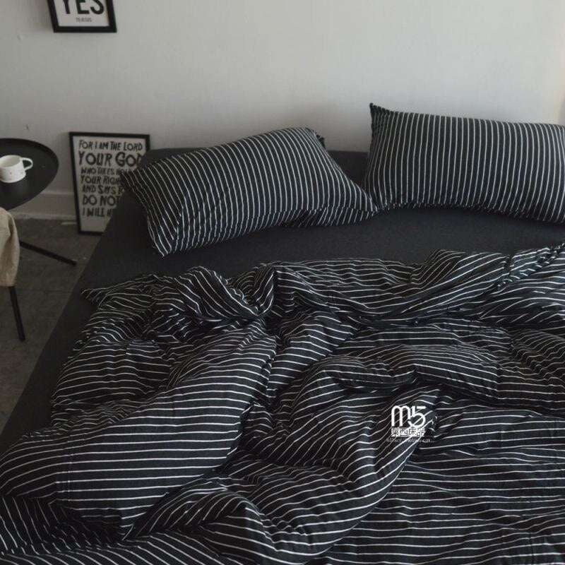 Euro Nordic Blue Solid Bedding Set - Casatrail.com