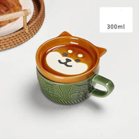 Thumbnail for European Animal Ceramic Coffee Cup with Lid - Casatrail.com