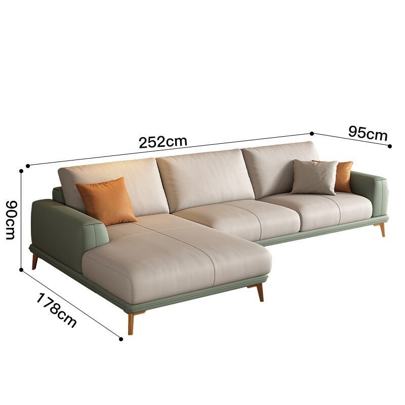 European Leather Modular Living Room Sofas - Casatrail.com