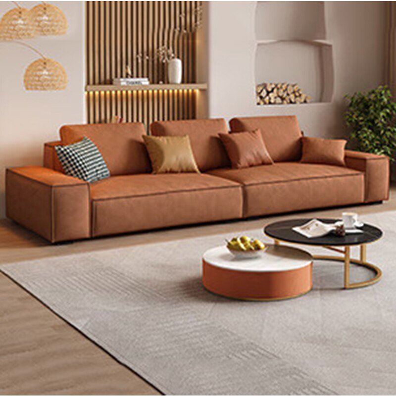 European Leather Modular Living Room Sofas - Casatrail.com