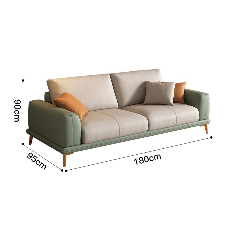 European Leather Modular Living Room Sofas - Casatrail.com