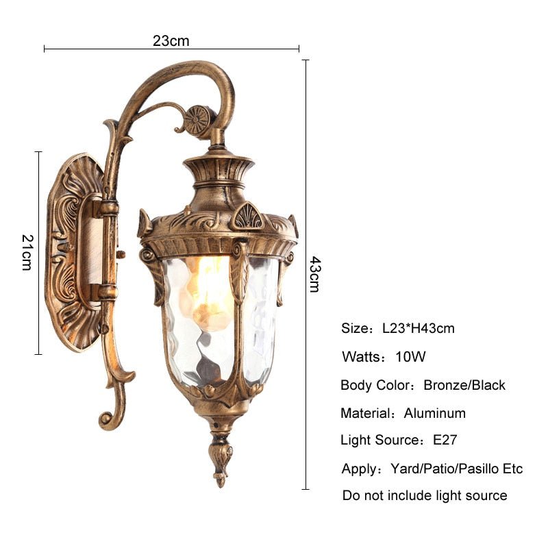 European Retro Garden Yard Porch Light - Casatrail.com