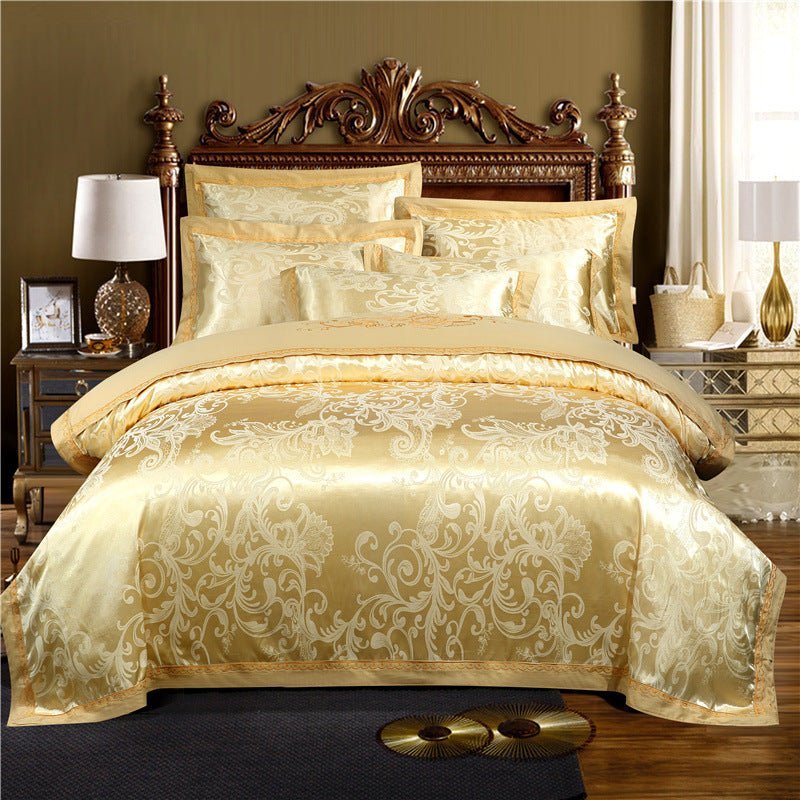 European Style Cotton Embroidered Jacquard Quilt Cover - Casatrail.com