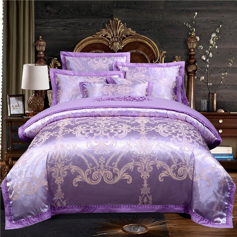 European Style Cotton Embroidered Jacquard Quilt Cover - Casatrail.com