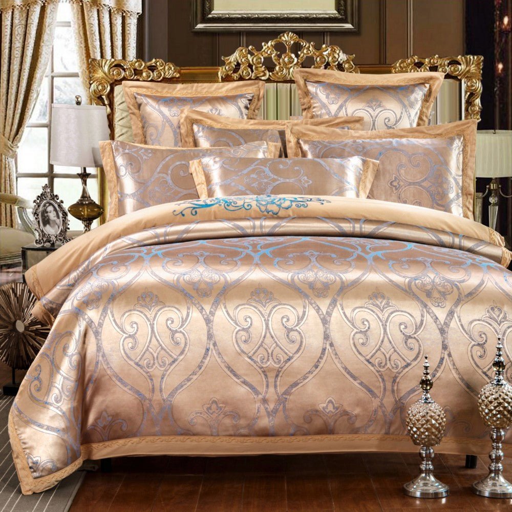 European Style Cotton Embroidered Jacquard Quilt Cover - Casatrail.com