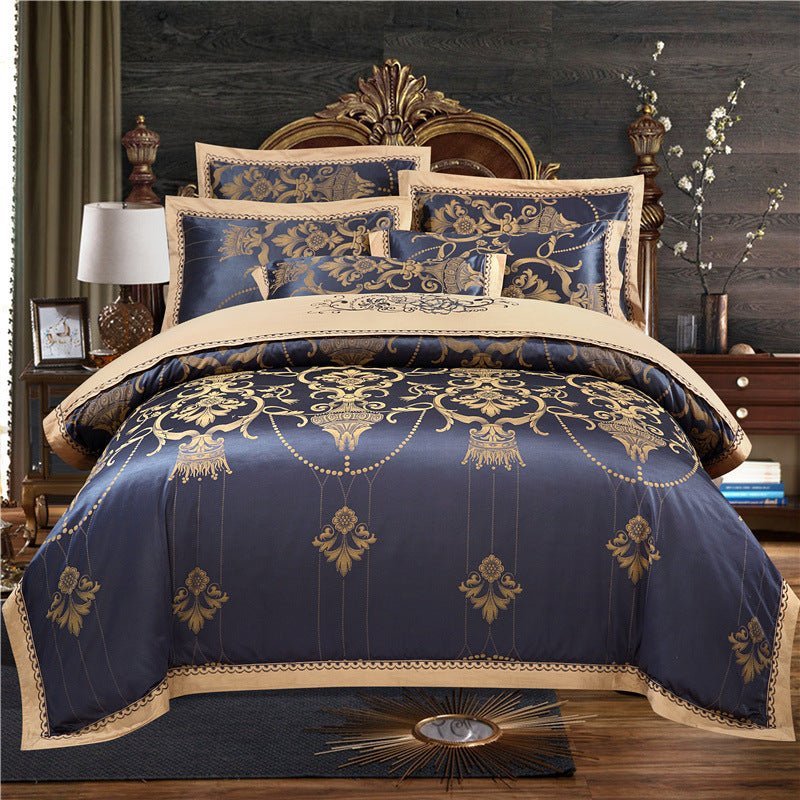 European Style Cotton Embroidered Jacquard Quilt Cover - Casatrail.com