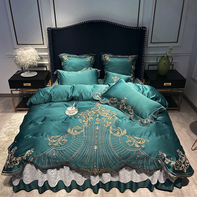 European Style Four - Piece Bed Skirt Set - Casatrail.com