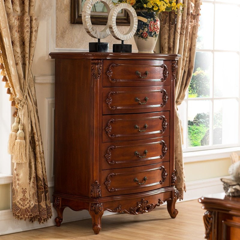 European Style Solid Wood Chest of Drawers - Casatrail.com